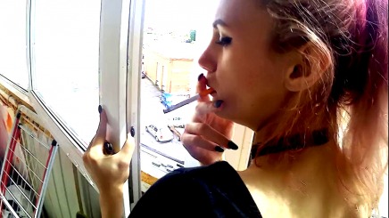 Вышли на балкон покурить и понеслось